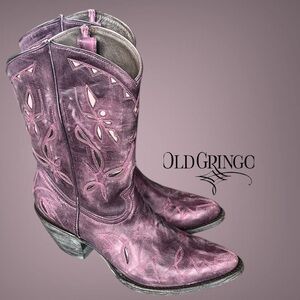 Old Gringo Yippee Ki Yay Reno Violet Leather Boots